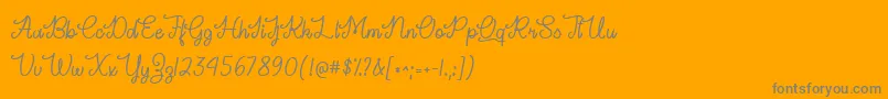 Ready For It DEMO Font – Gray Fonts on Orange Background