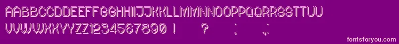 Ready Font – Pink Fonts on Purple Background