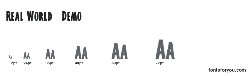 Real World   Demo Font Sizes