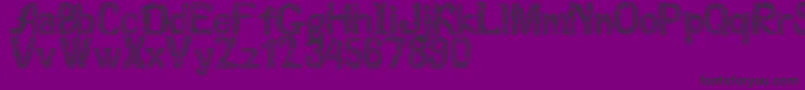 Florabet Font – Black Fonts on Purple Background