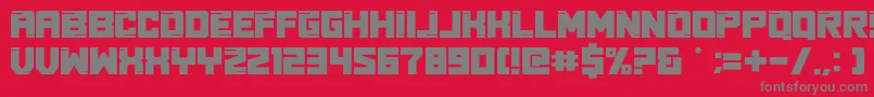 Real Young Font – Gray Fonts on Red Background