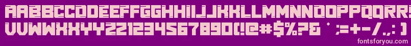 Real Young Font – Pink Fonts on Purple Background