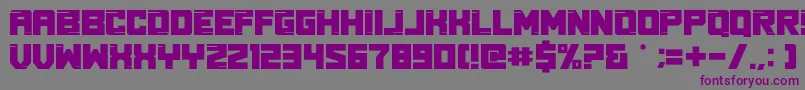 Real Young Font – Purple Fonts on Gray Background
