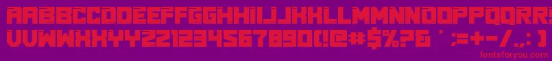 Real Young Font – Red Fonts on Purple Background