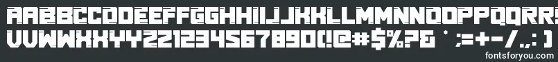 Real Young Font – White Fonts on Black Background