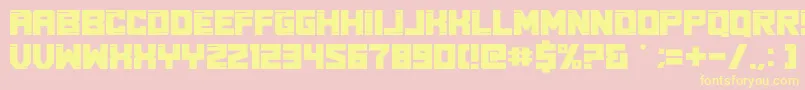 Real Young Font – Yellow Fonts on Pink Background