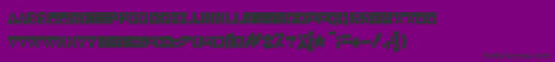 Realismo Font – Black Fonts on Purple Background