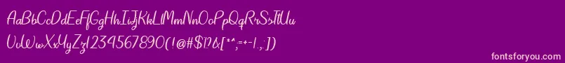Reality Shift   Font – Pink Fonts on Purple Background