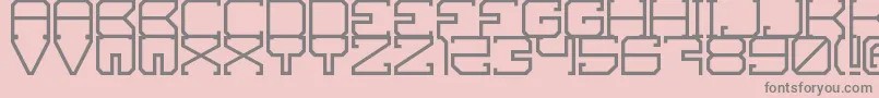 Skov Font – Gray Fonts on Pink Background