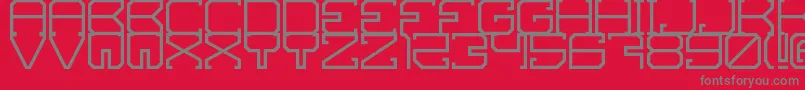 Skov Font – Gray Fonts on Red Background