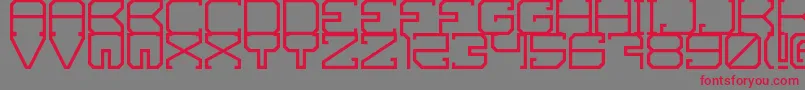 Skov Font – Red Fonts on Gray Background