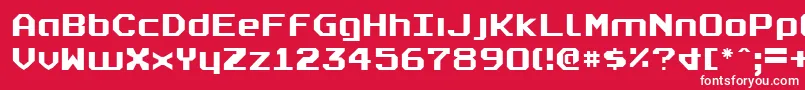 Шрифт realpolitik – белые шрифты на красном фоне