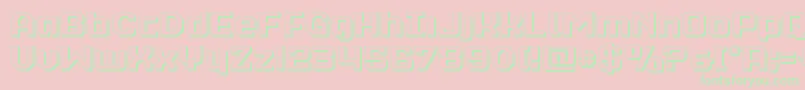 realpolitik3d Font – Green Fonts on Pink Background