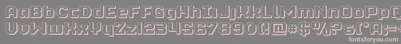 Шрифт realpolitik3d – розовые шрифты на сером фоне