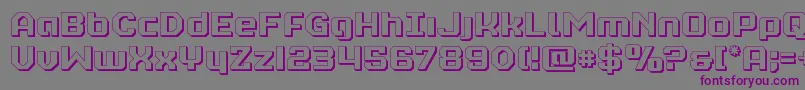 realpolitik3d Font – Purple Fonts on Gray Background