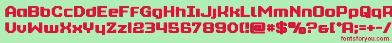 realpolitikbold Font – Red Fonts on Green Background