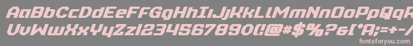 realpolitikboldital Font – Pink Fonts on Gray Background