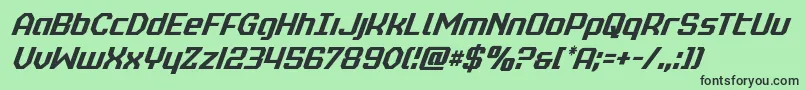 フォントrealpolitikcondital – 緑の背景に黒い文字