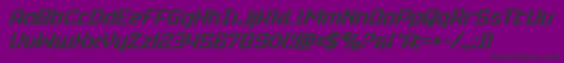 realpolitikcondital Font – Black Fonts on Purple Background