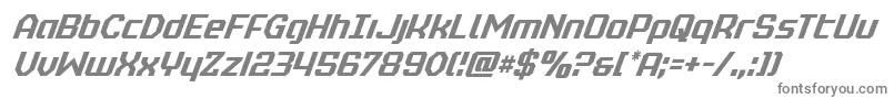 realpolitikcondital Font – Gray Fonts on White Background