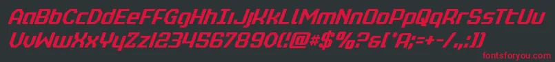 realpolitikcondital Font – Red Fonts on Black Background