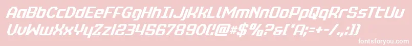 realpolitikcondital Font – White Fonts on Pink Background