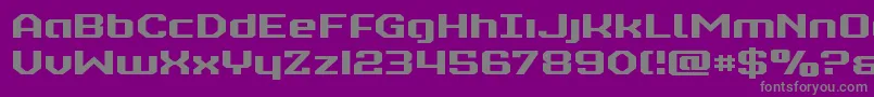 realpolitikexpand Font – Gray Fonts on Purple Background