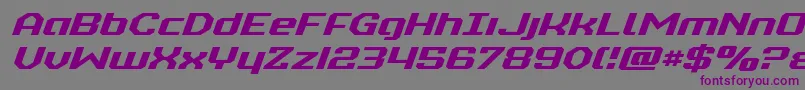 realpolitikexpandital Font – Purple Fonts on Gray Background