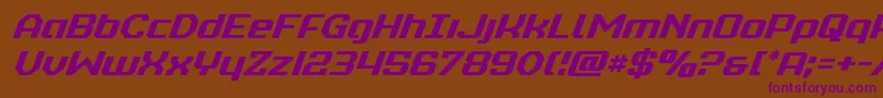 Шрифт realpolitikital – фиолетовые шрифты на коричневом фоне