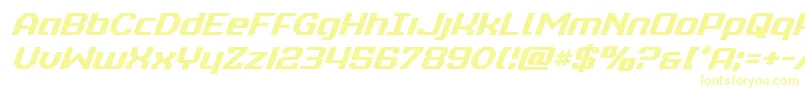 Шрифт realpolitikital – жёлтые шрифты на белом фоне