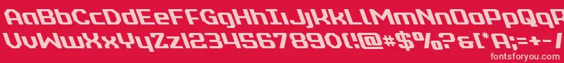 realpolitikleft Font – Pink Fonts on Red Background