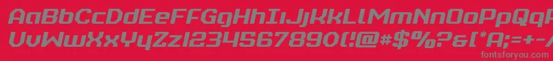 realpolitiksemital Font – Gray Fonts on Red Background