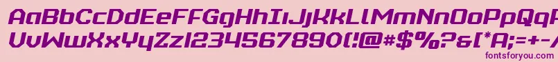 realpolitiksemital Font – Purple Fonts on Pink Background