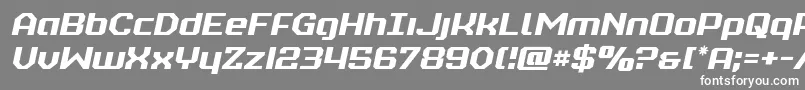 realpolitiksemital Font – White Fonts on Gray Background