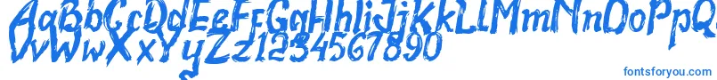 Realstone Demo Version-Schriftart – Blaue Schriften