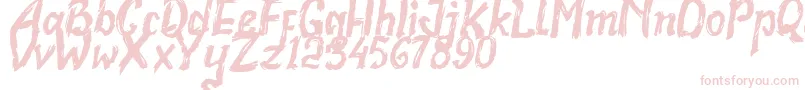 Realstone Demo Version Font – Pink Fonts on White Background