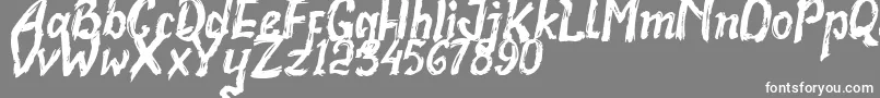 Realstone Demo Version Font – White Fonts on Gray Background