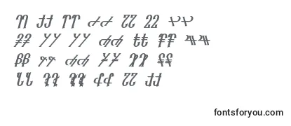 Reanaarian Bold Italic -fontin tarkastelu