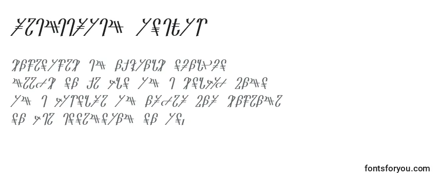 Reanaarian Italic -fontin tarkastelu