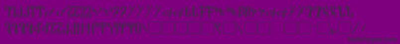 Czcionka Reanaarian – czarne czcionki na fioletowym tle
