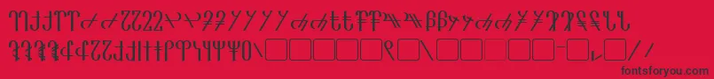Reanaarian Font – Black Fonts on Red Background