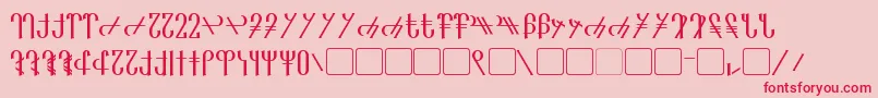 Reanaarian Font – Red Fonts on Pink Background