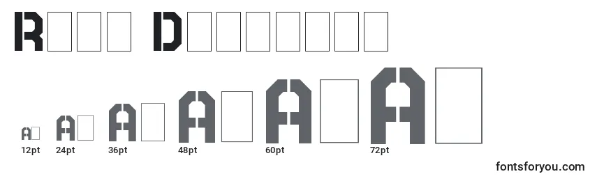 Rear Defender Font Sizes