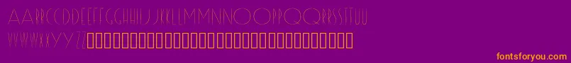 Reason Font – Orange Fonts on Purple Background