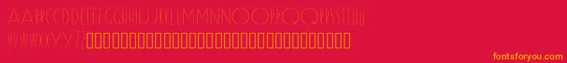 Reason Font – Orange Fonts on Red Background
