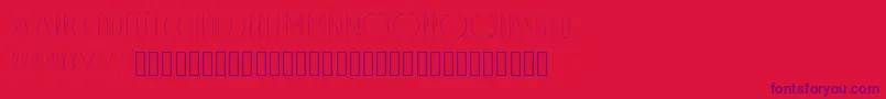 Reason Font – Purple Fonts on Red Background