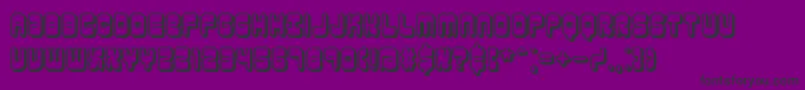 reasonsh-Schriftart – Schwarze Schriften auf violettem Hintergrund