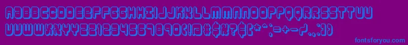 Шрифт reasonsh – синие шрифты на фиолетовом фоне