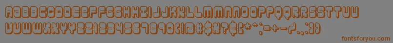 Шрифт reasonsh – коричневые шрифты на сером фоне