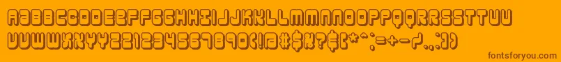 reasonsh Font – Brown Fonts on Orange Background